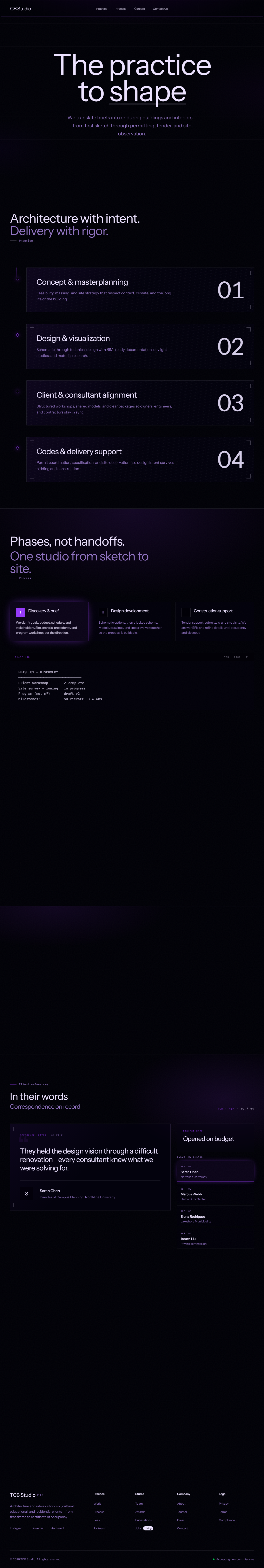 TCB Studio website